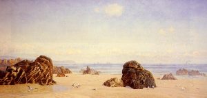 These Yellow Sands by John Brett - hand-painted oil reproduction