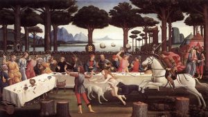 The Story of Nastagio degli Onesti Third episode by Sandro Botticelli - hand-painted oil reproduction