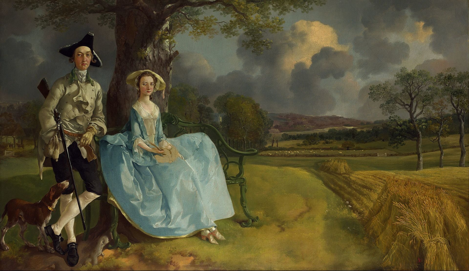 Mr And Mrs Robert Andrews by Gainsborough - hand-painted oil reproduction