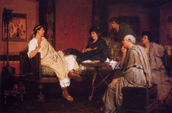 Tibulius at Delia's by Lawrence Alma-Tadema