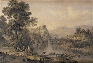 The Temple of Sibyl at Tivoli by John Glover - hand-painted oil reproduction