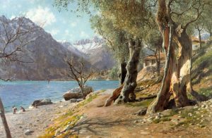 Torbole by Peder Mork Monsted - hand-painted oil reproduction