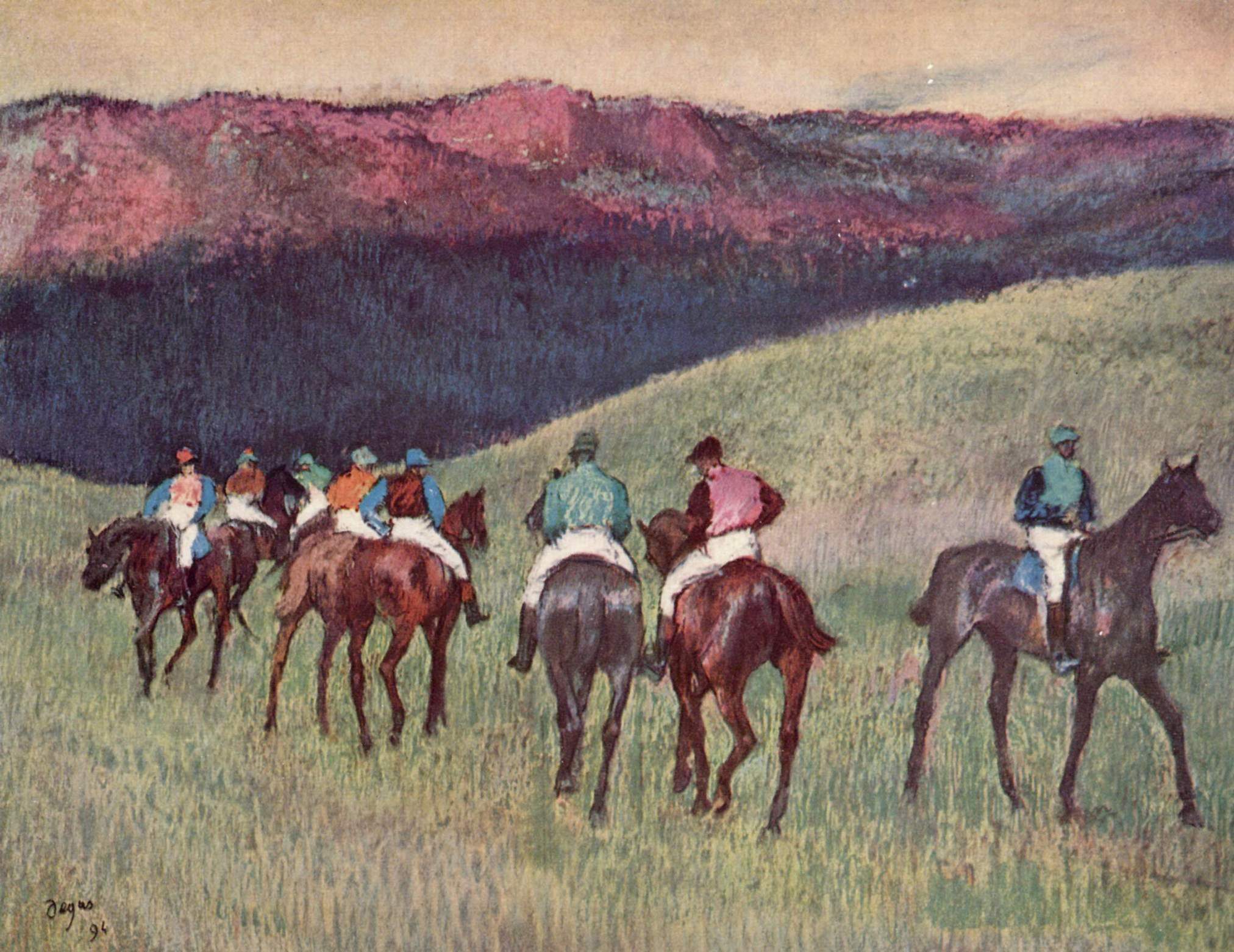 Training for the Horserace by Edgar Degas