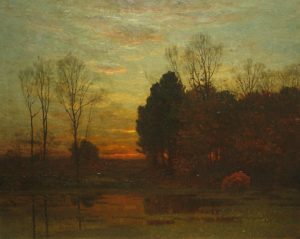Tranquility at Sunset by John Joseph Enneking - hand-painted oil reproduction