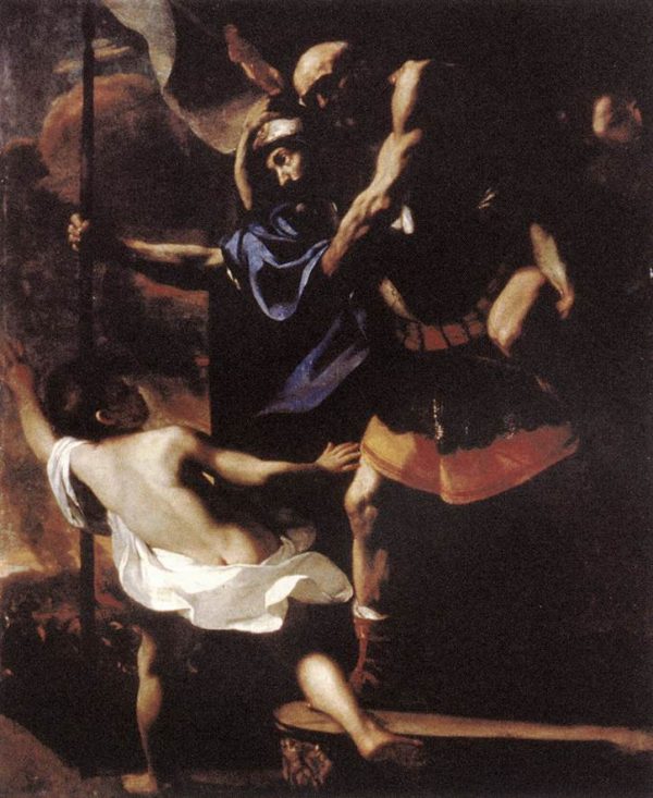 Aeneas, Anchises and Ascanius Fleeing Troy by Mattia Preti