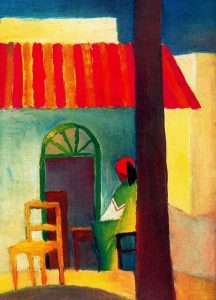 Turkish Cafe I by August Macke - hand-painted oil reproduction