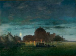 Twilight by Louis-Remy Mignot - hand-painted oil reproduction