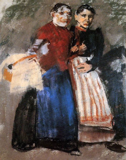Two Amsterdam girls by George Hendrik Breitner