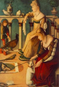 Two Venetian Ladies by Vittore Carpaccio - hand-painted oil reproduction