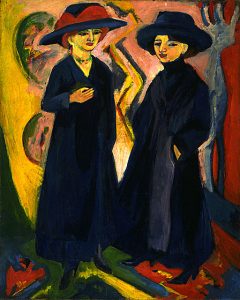 Two Women by Ernst Ludwig Kirchner - hand-painted oil reproduction