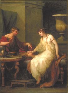 Ulysses and Circe by Angelica Kauffman - hand-painted oil reproduction