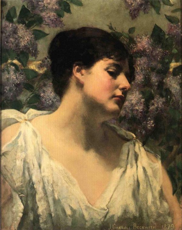 Under the Lilacs by Carroll Beckwith