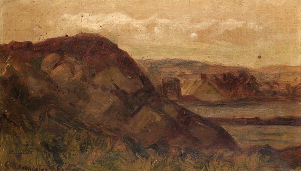 Untitled (landscape with rocks) II by Edward Mitchell Bannister