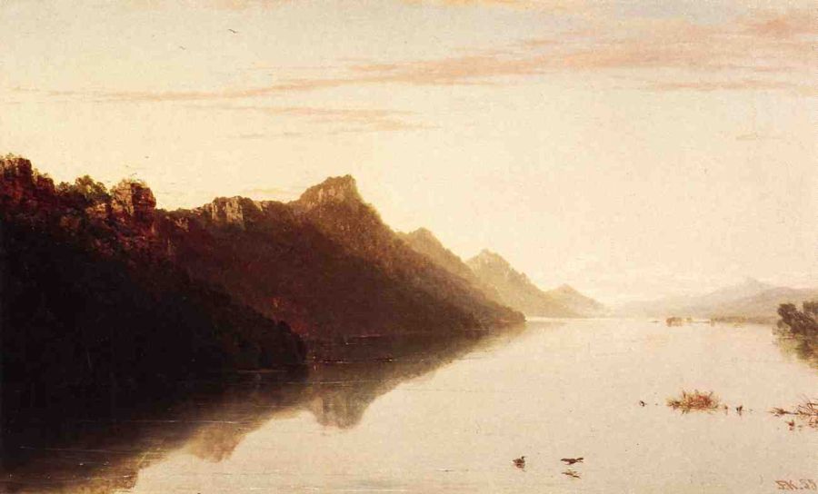 Upper Mississippi by John Frederick Kensett - hand-painted oil reproduction