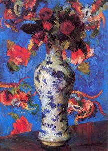 Vase by Bernhard Gutmann - hand-painted oil reproduction
