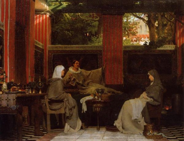 Venantius Fortunatus Reading His Poems to Radegonda VI by Lawrence Alma-Tadema