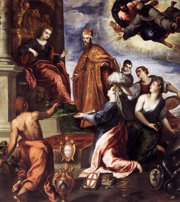 Doge Francesco Venier Presents the Subject Cities to Venice by Palma Giovane