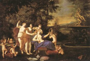 Venus Attended by Nymphs and Cupids by Francesco Albani - hand-painted oil reproduction