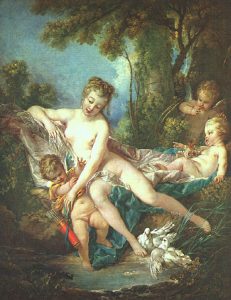 Venus Consoling Love by Francois Boucher - hand-painted oil reproduction