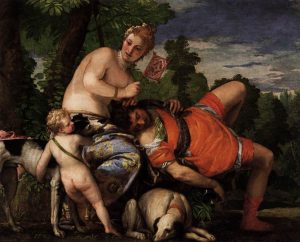 Venus and Adonis by Paolo Veronese - hand-painted oil reproduction