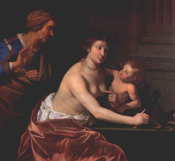 Venus and Amor and an Old Woman by Jan van Bijlert