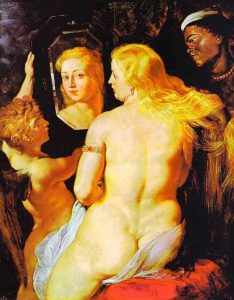 Venus at a Mirror by Peter Paul Rubens - hand-painted oil reproduction