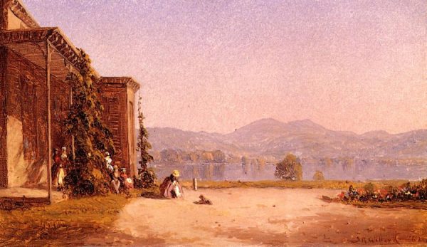 Veranda with Figures by Sanford Robinson Gifford