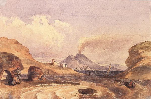 Vesuvius Seen from the Island of Capri by Miklos Barabas