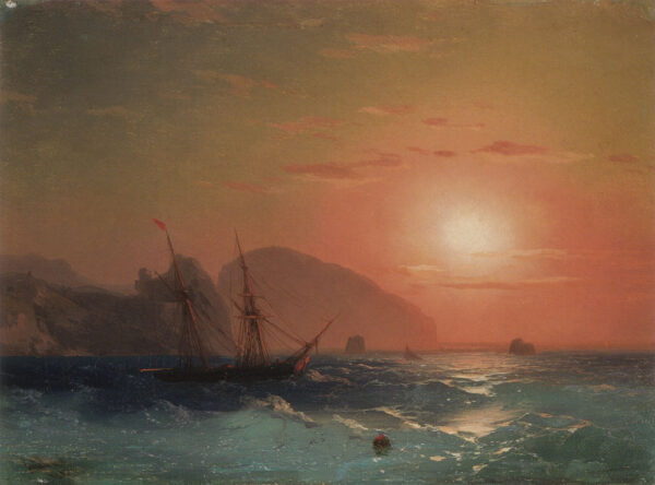 View Of The Ayu Dag Crimea by Ivan Aivazovsky