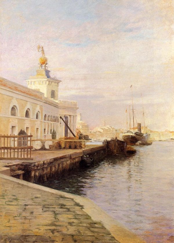 View Of Venice (The Dogana) by Julius LeBlanc Stewart