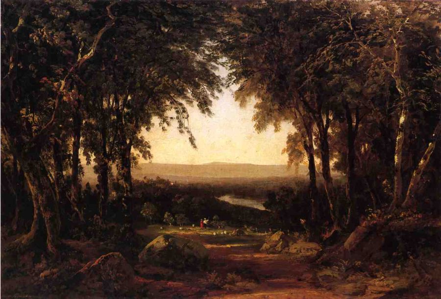 View from Richmond Hill by John Frederick Kensett - hand-painted oil reproduction