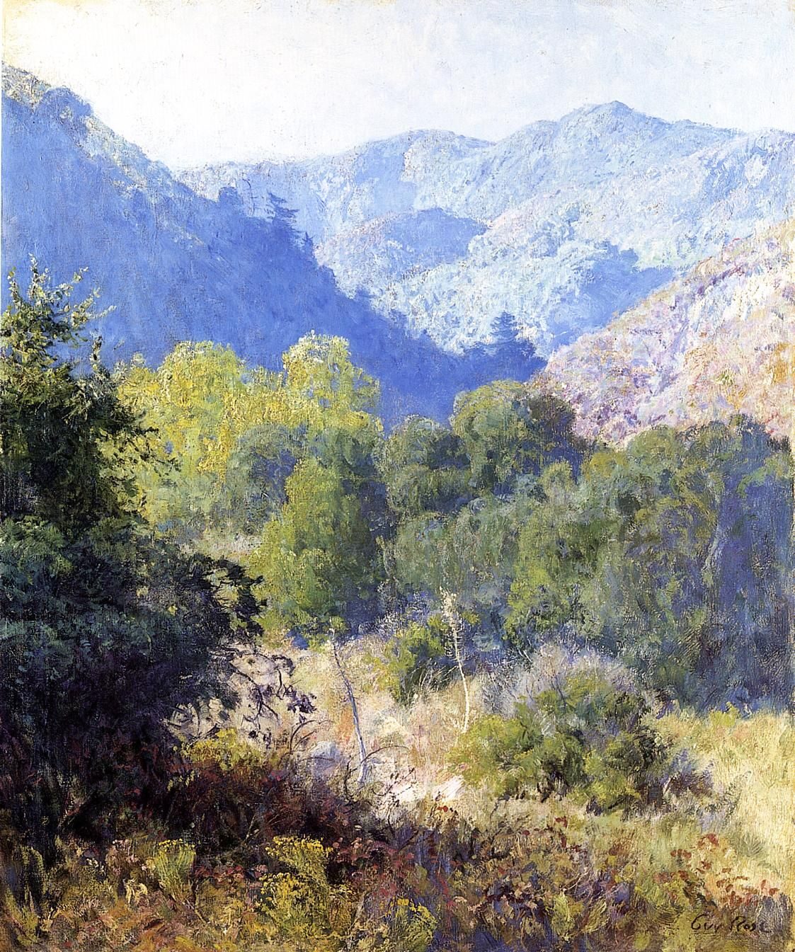 View in the San Gabriel Mountains by Guy Rose