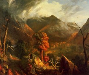 View in the White Mountains by Thomas Cole - hand-painted oil reproduction