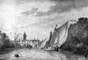 View of Delft from the Schie by Ludolf Backhuysen - hand-painted oil reproduction