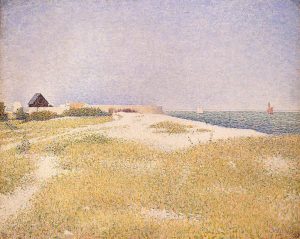 View of Fort Samson by Georges Pierre Seurat - hand-painted oil reproduction
