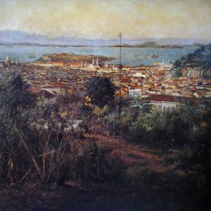 View of Rio de Janeiro by Victor Meirelles - hand-painted oil reproduction
