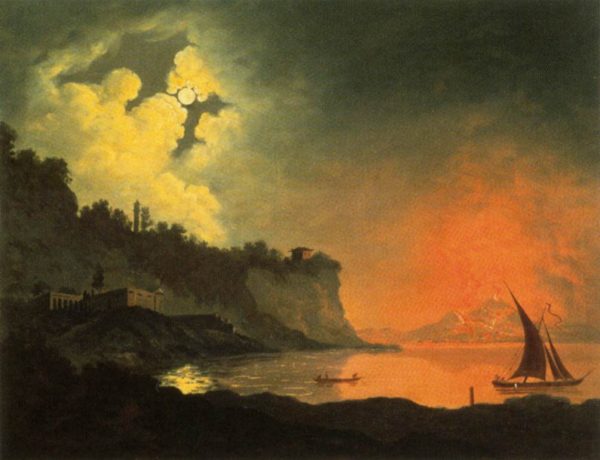 View of Vesuvius from Posilippo by Joseph Wright