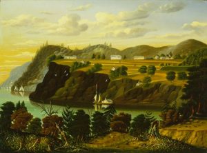 View of West Point by Thomas Chambers - hand-painted oil reproduction