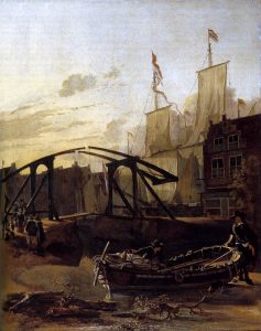 View of a Harbour in Schiedam by Adam Pynacker - hand-painted oil reproduction