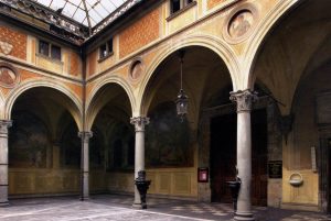 View of the Atrium by Andrea del Sarto - hand-painted oil reproduction