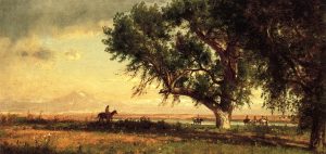 View of the Platte River by Thomas Worthington Whittredge - hand-painted oil reproduction