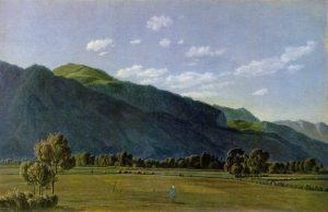 View of the Valley of Kreuth by Wilhelm von Kobell - hand-painted oil reproduction