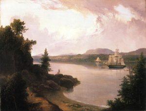 View on the St. Croix River near Robbinston by Thomas Doughty - hand-painted oil reproduction