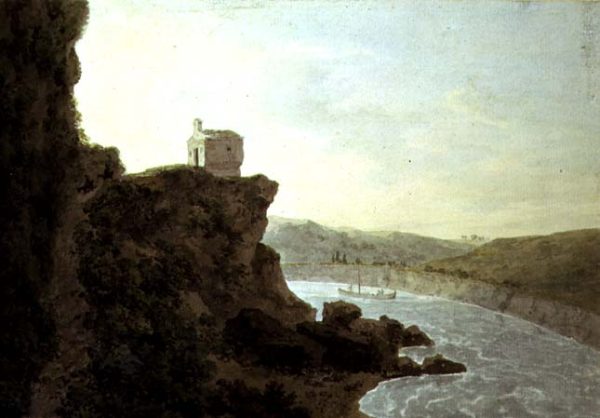 View on the Tiber near Ponte Molle three miles from Rome 1780 by John Robert Cozens