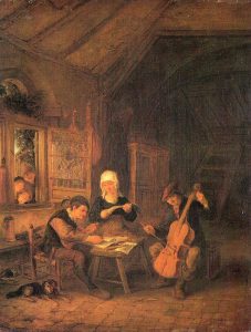Village Musicians by Adriaen van Ostade - hand-painted oil reproduction