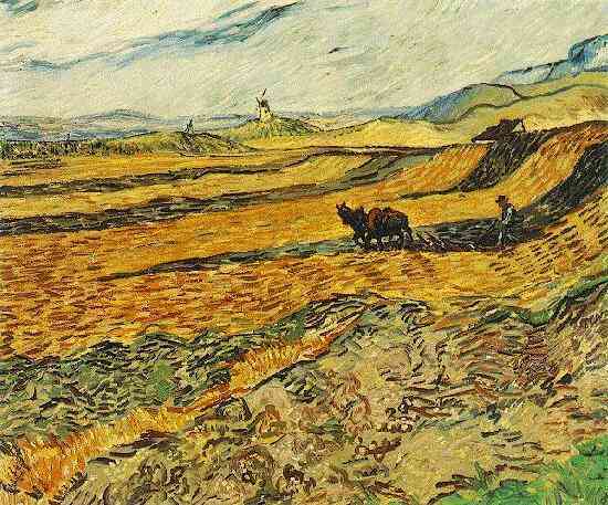 Enclosed Field with Ploughman