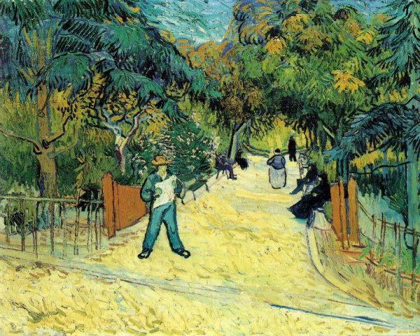 Entrance to the Public Park in Arles by Vincent Van Gogh