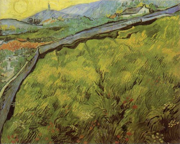 Field of Spring Wheat at Sunrise by Vincent Van Gogh