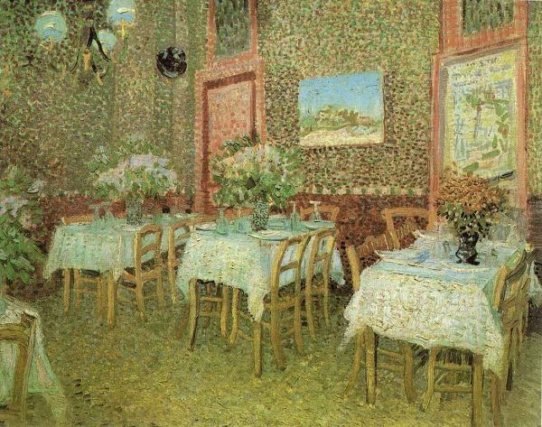 Interior of a Restaurant in Arles by Vincent Van Gogh
