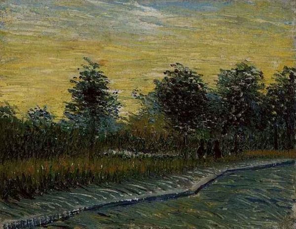 Lane in Voyer dArgenson Park at Asnieres by Vincent Van Gogh